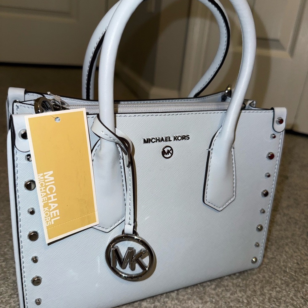 Michael Kors Sky Blue Satchel - Picture 2 of 9